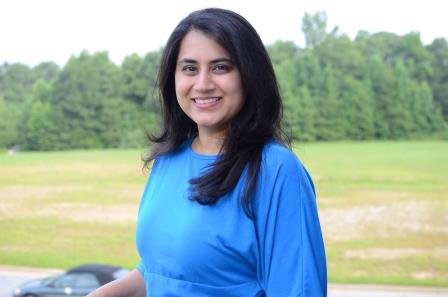 Dr.Rima Patel, DMD standing outside Newnan Dentistry